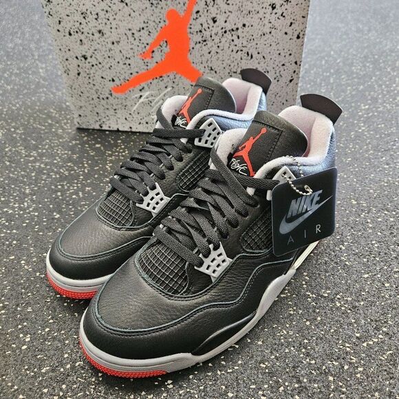 Nike Air Jordan 4 Retro Bred Reimagined Size 10 Men’s FV5029-006 - Picture 2 of 8